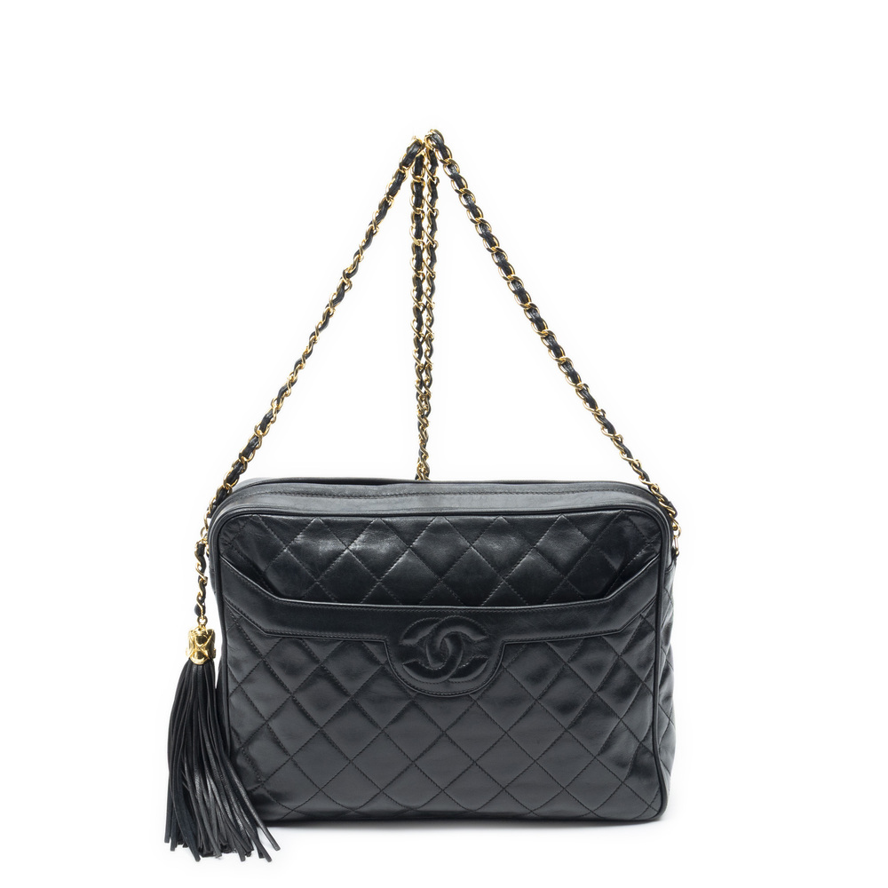 Chanel Vintage Medium CC Tassel Camera Bag